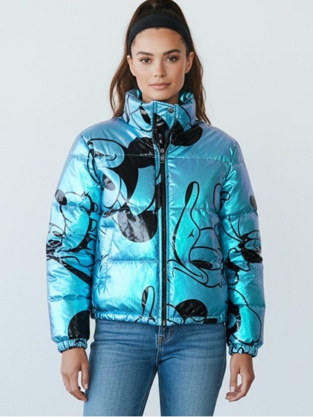 Disney Puffer Jacket iridescent Blue XS